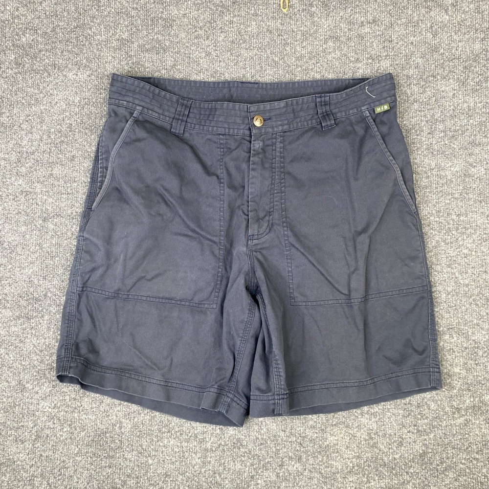 Howler Bros Clarksville Walk Shorts Navy Blue Cotton Twill Mens 36